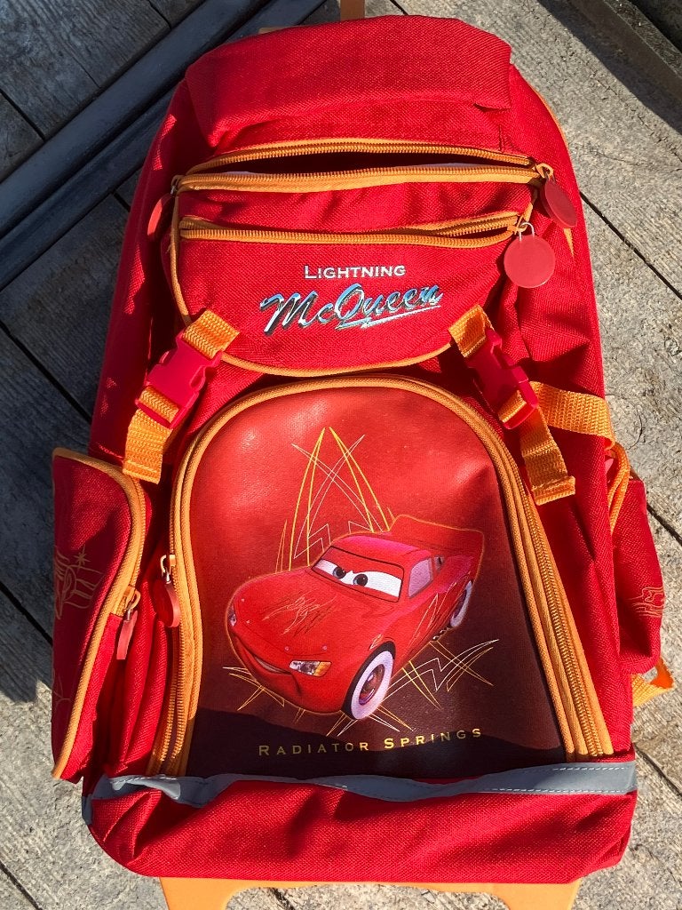 Disney Cars MC Queen trolley boekentas, Enlèvement ou Envoi, Comme neuf, Rouge, Autres types
