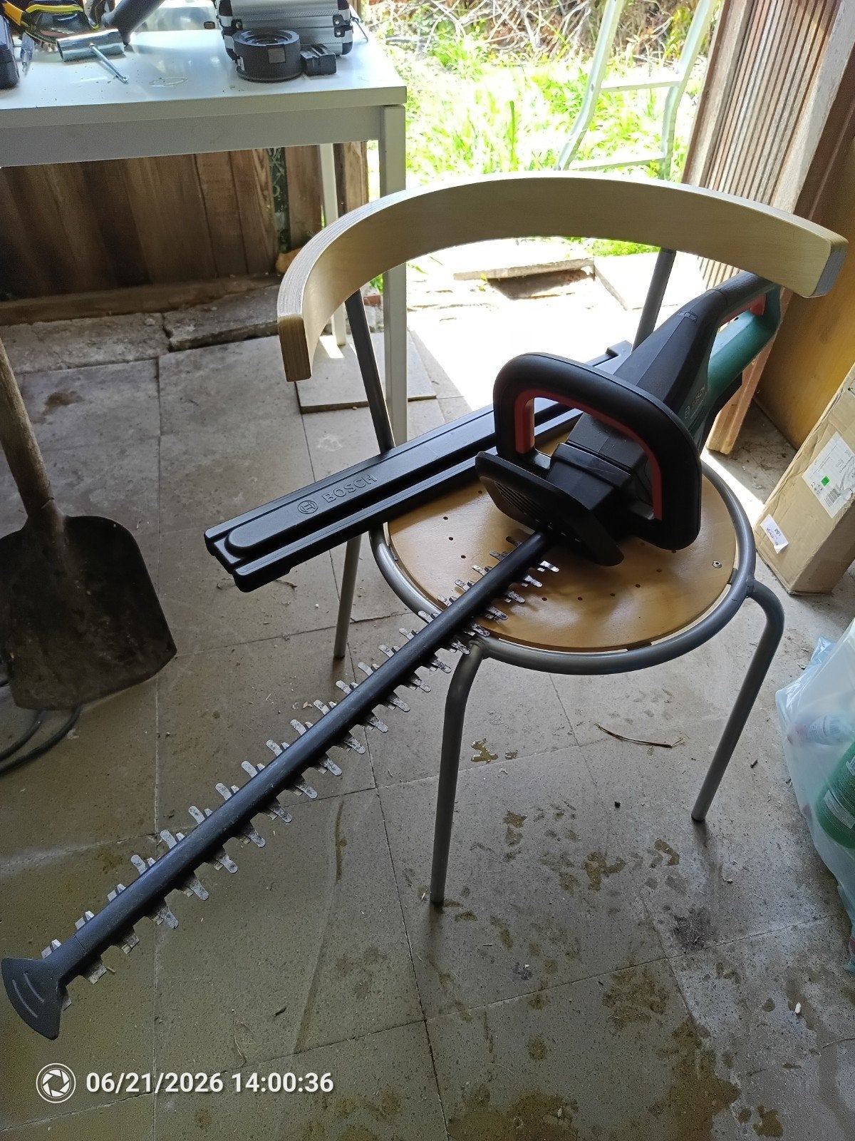 Bosch 18V Heggenschaar, Enlèvement, Utilisé, Batterie, BOSCH