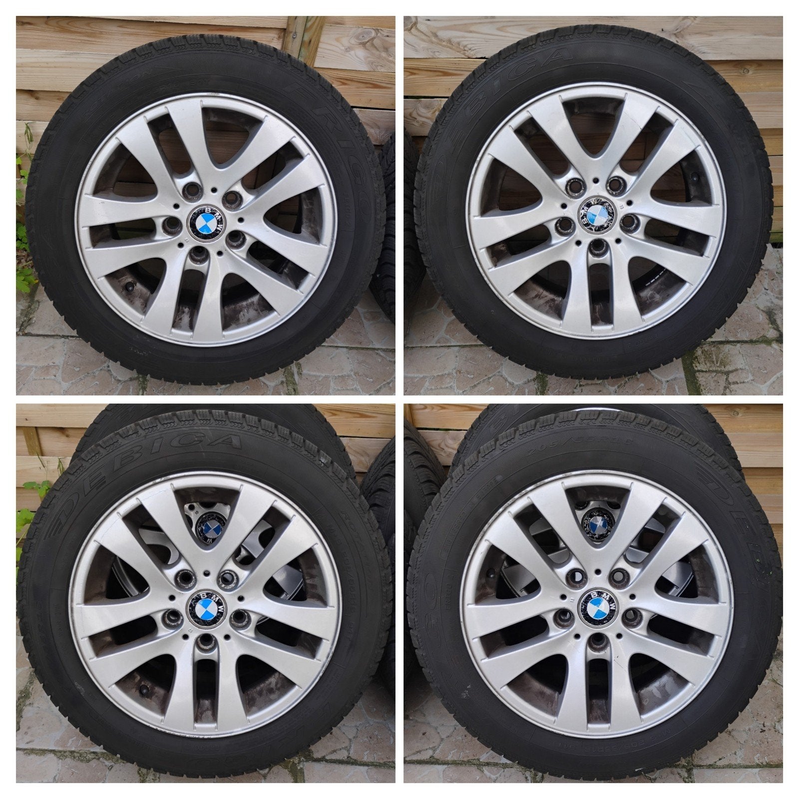 4 Jantes BMW d'origine Pneus Neuves., Autos : Pièces & Accessoires, Enlèvement, Jante(s)