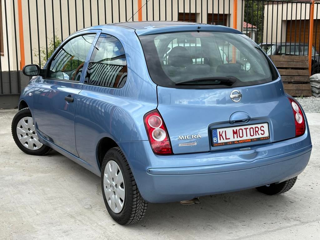 NISSAN MICRA 1.2i ESSENCE 31 000KM CARPASS 2007 AIRCO, Achat, Entreprise, Boîte manuelle, Noir