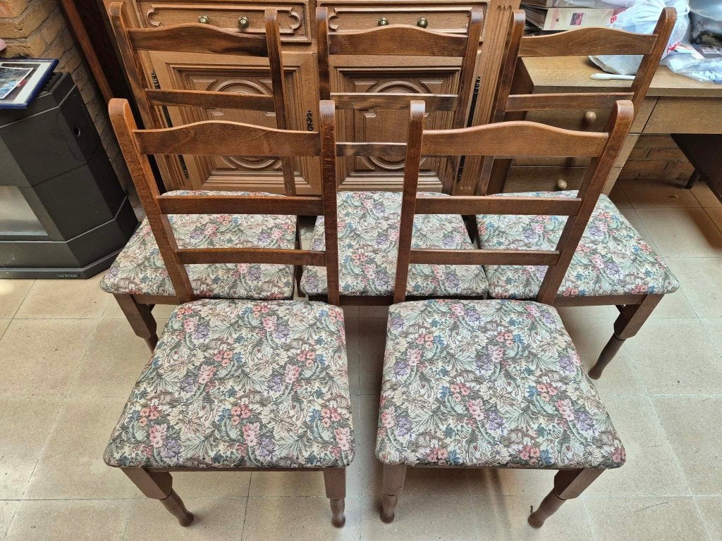 Chaises, Maison & Meubles, Brun, Enlèvement, Bois, Cinq, Six Chaises ou plus