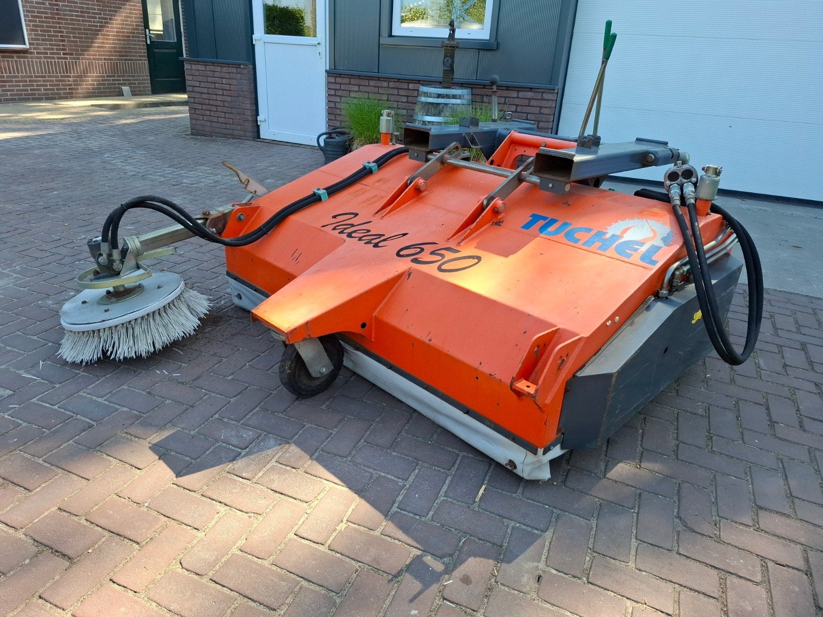 rolbezem veegbezem veegmachine tuchel, Tuin en Terras, Ophalen of Verzenden