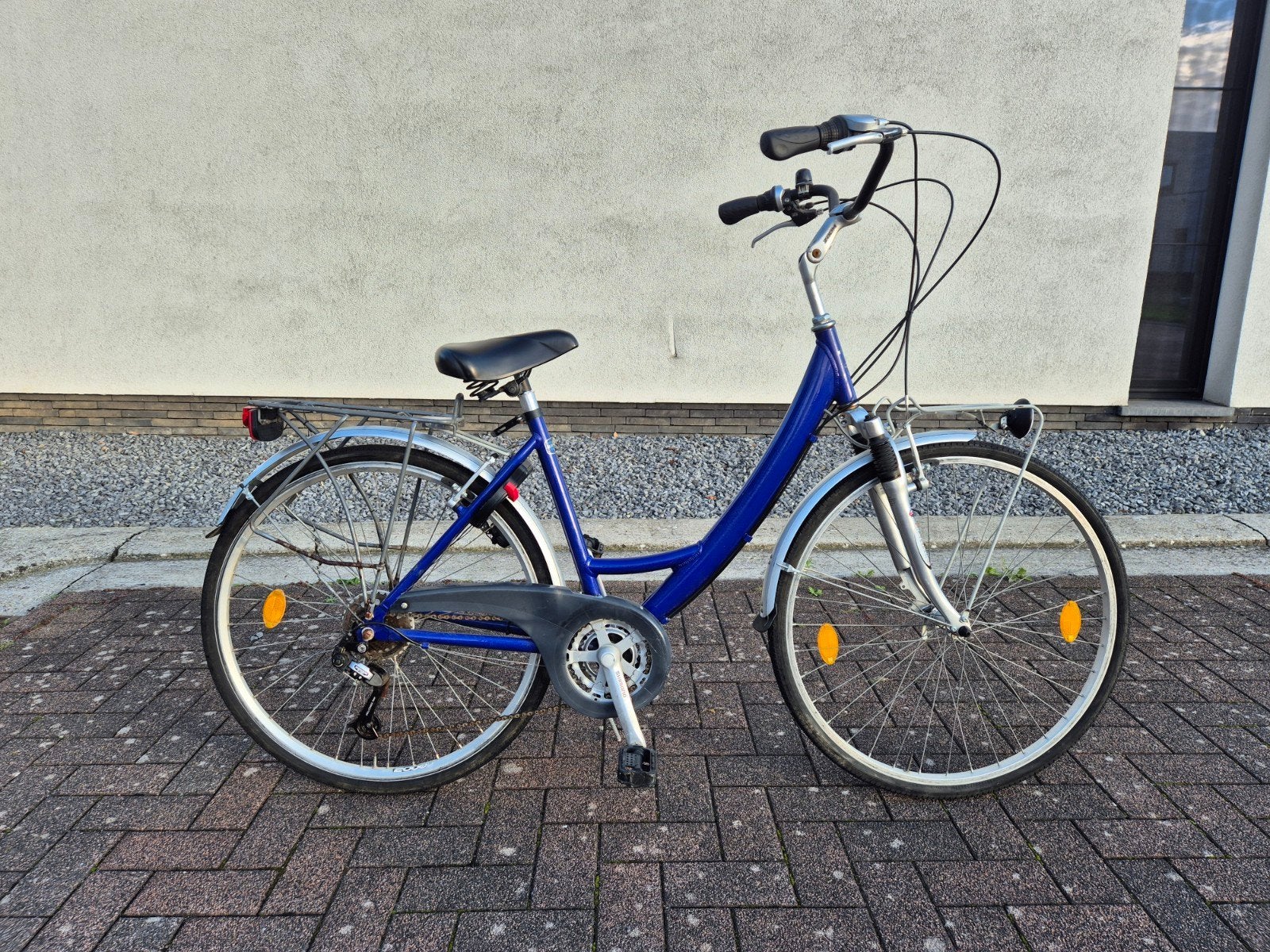 Blauwe damesfiets! framemaat 48cm!, Ophalen, Versnellingen