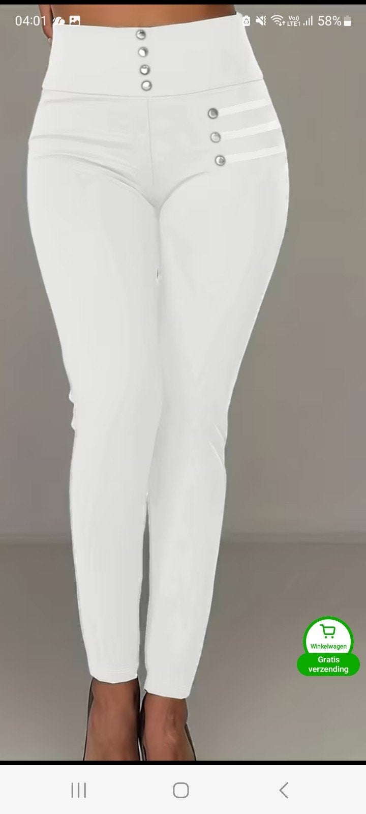 damesbroek wit legging, maat 2xl is nieuw, Kleding | Dames, Broeken en Pantalons, Ophalen of Verzenden, Wit