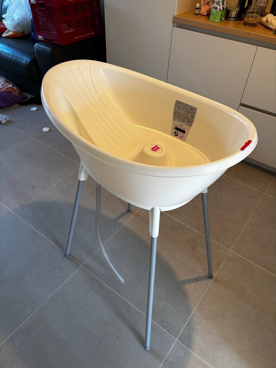 Baby Badje Bella Creme, Kinderen en Baby's, Badjes en Verzorging, Ophalen, Zo goed als nieuw, Badje, Overige merken