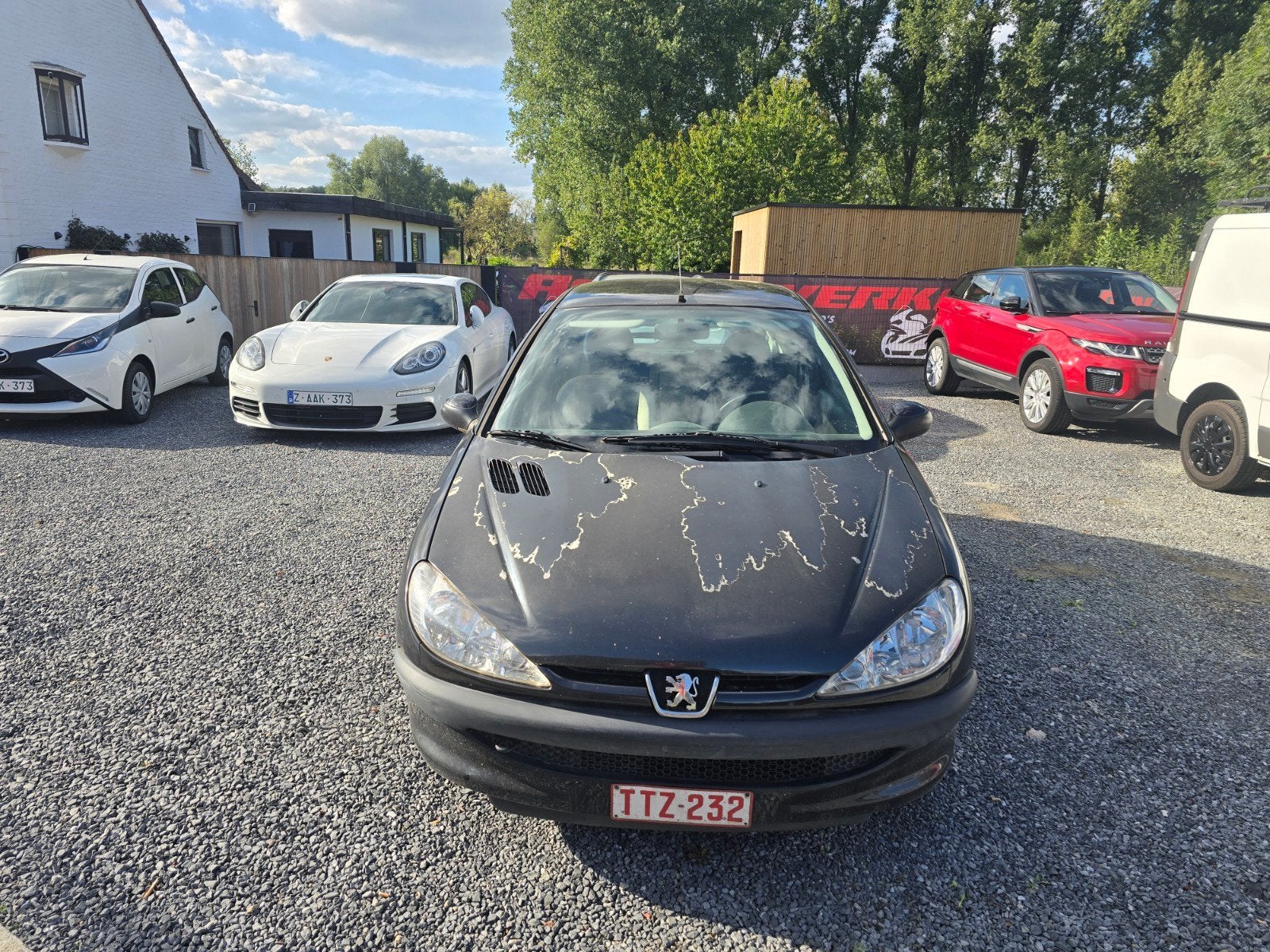 Peugeot 206 1.1 benzine handige Harry/export vaste prijs!!!, Auto's, Voorwielaandrijving, Stof, Zwart, 44 kW
