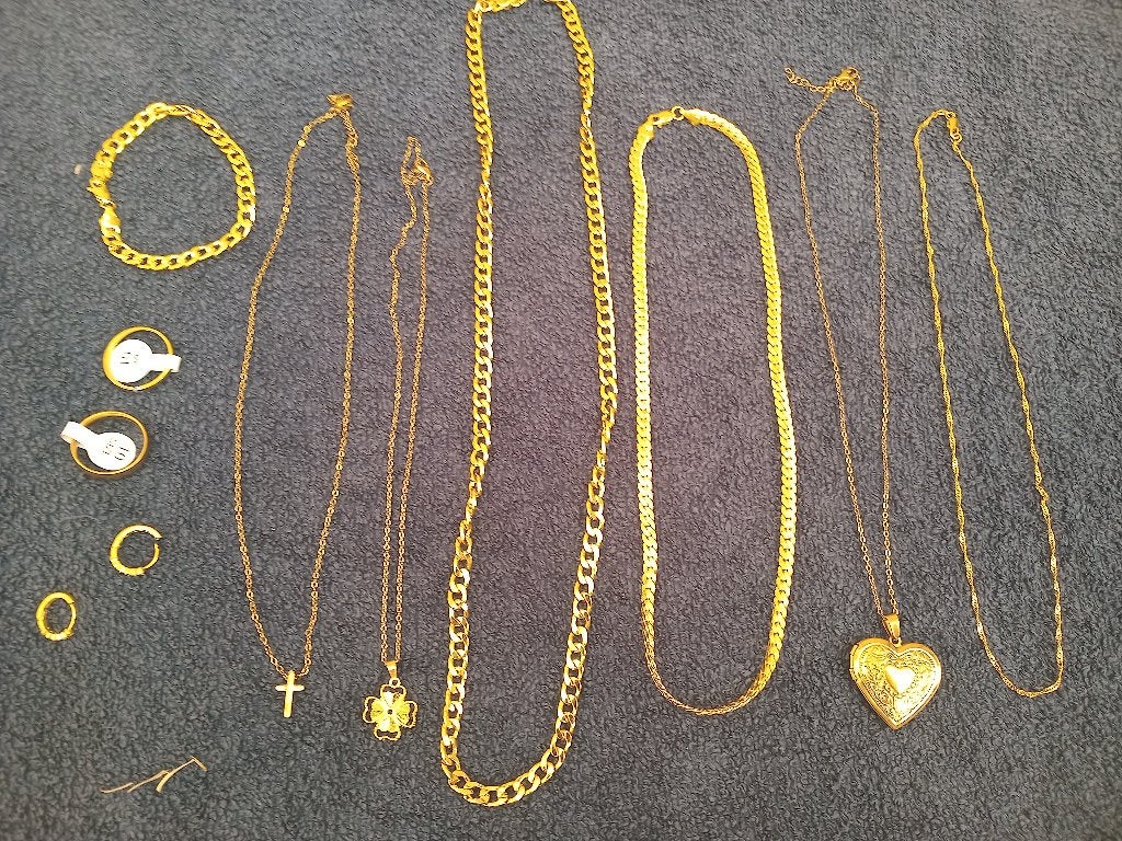 Lot bijoux plaqué or, Enlèvement ou Envoi, Comme neuf, Or, Or