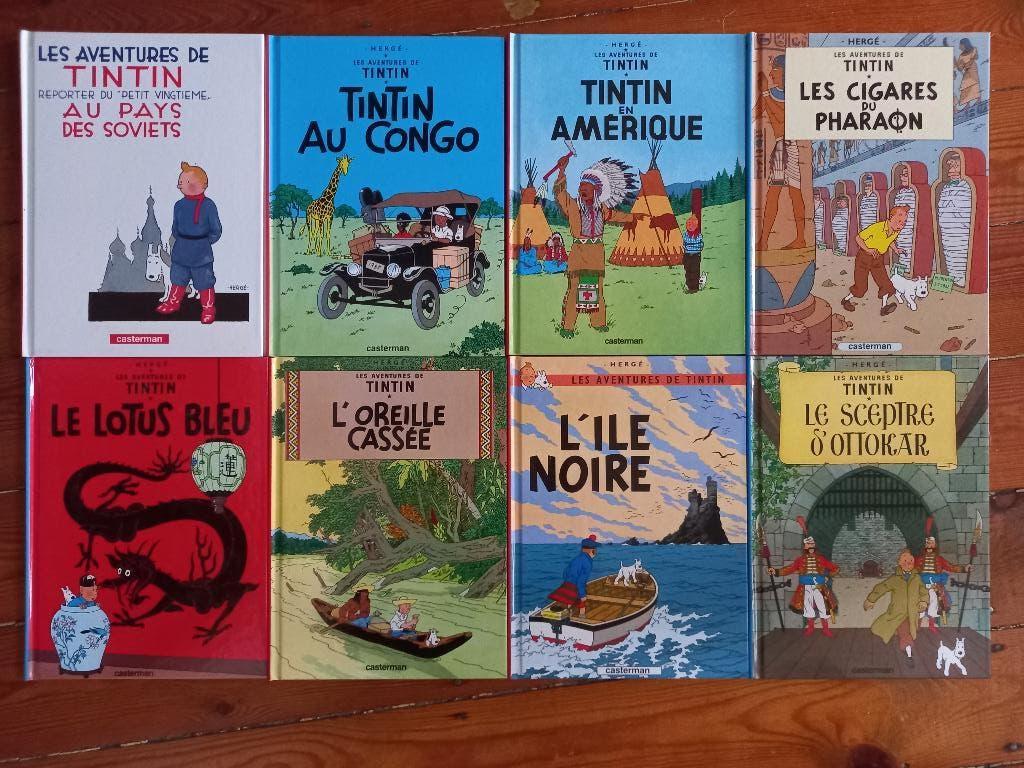 Lot 8 BD Tintin mini format album, Plusieurs BD, Enlèvement ou Envoi, Comme neuf, Hergé