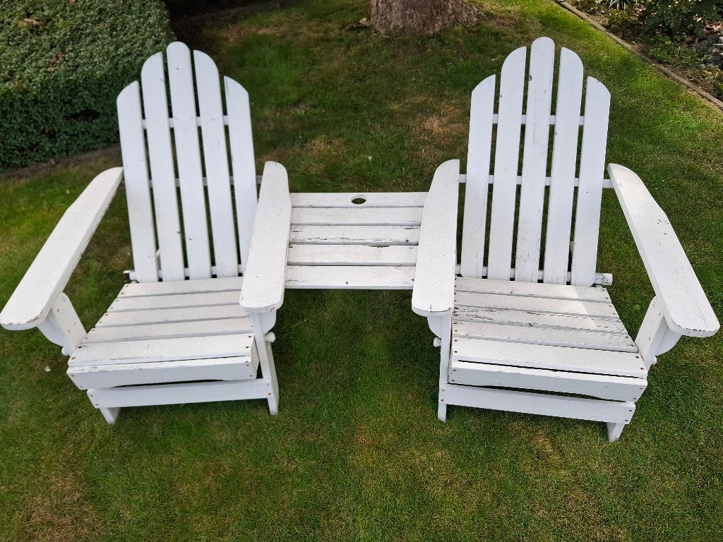 tuinstoelen, Ophalen, Gebruikt, Hout