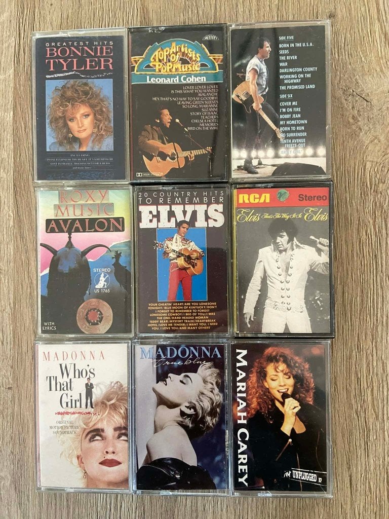 9 muziekcassettes varia, CD & DVD, Cassettes audio, Enlèvement ou Envoi, Pop, 2 à 25 cassettes audio, Originale