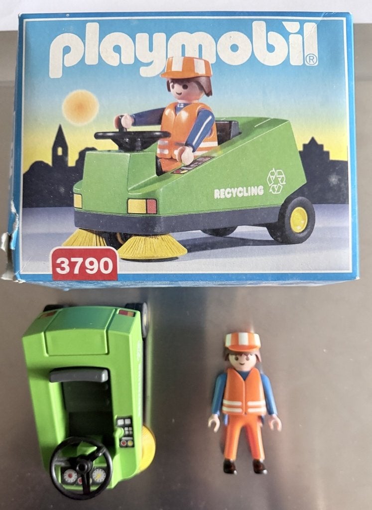 playmobil veegwagen 3790, Complete set, Voertuig, Ophalen of Verzenden, Zo goed als nieuw