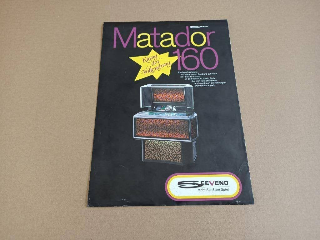 Flyer: Seeburg Matador-160 (1972) jukebox, Envoi, Seeburg