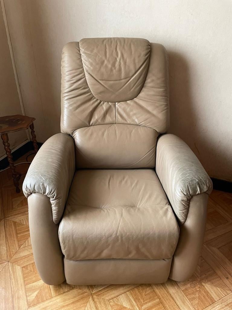 Relaxzetel, Ophalen, Gebruikt, 50 tot 75 cm, Leer