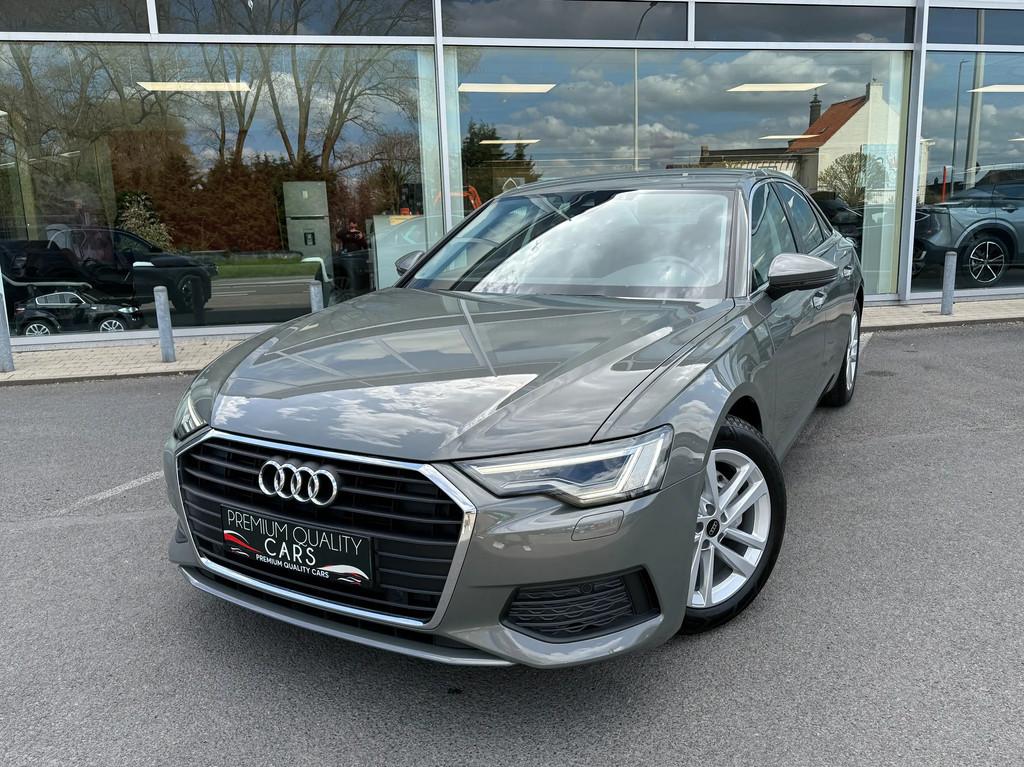 Audi A6 KEYLESS / CARPLAY / LEDER / CAMERA / ZETELVERWARMING, Auto's, Audi, 4 deurs, Gebruikt, 4 cilinders, Leder