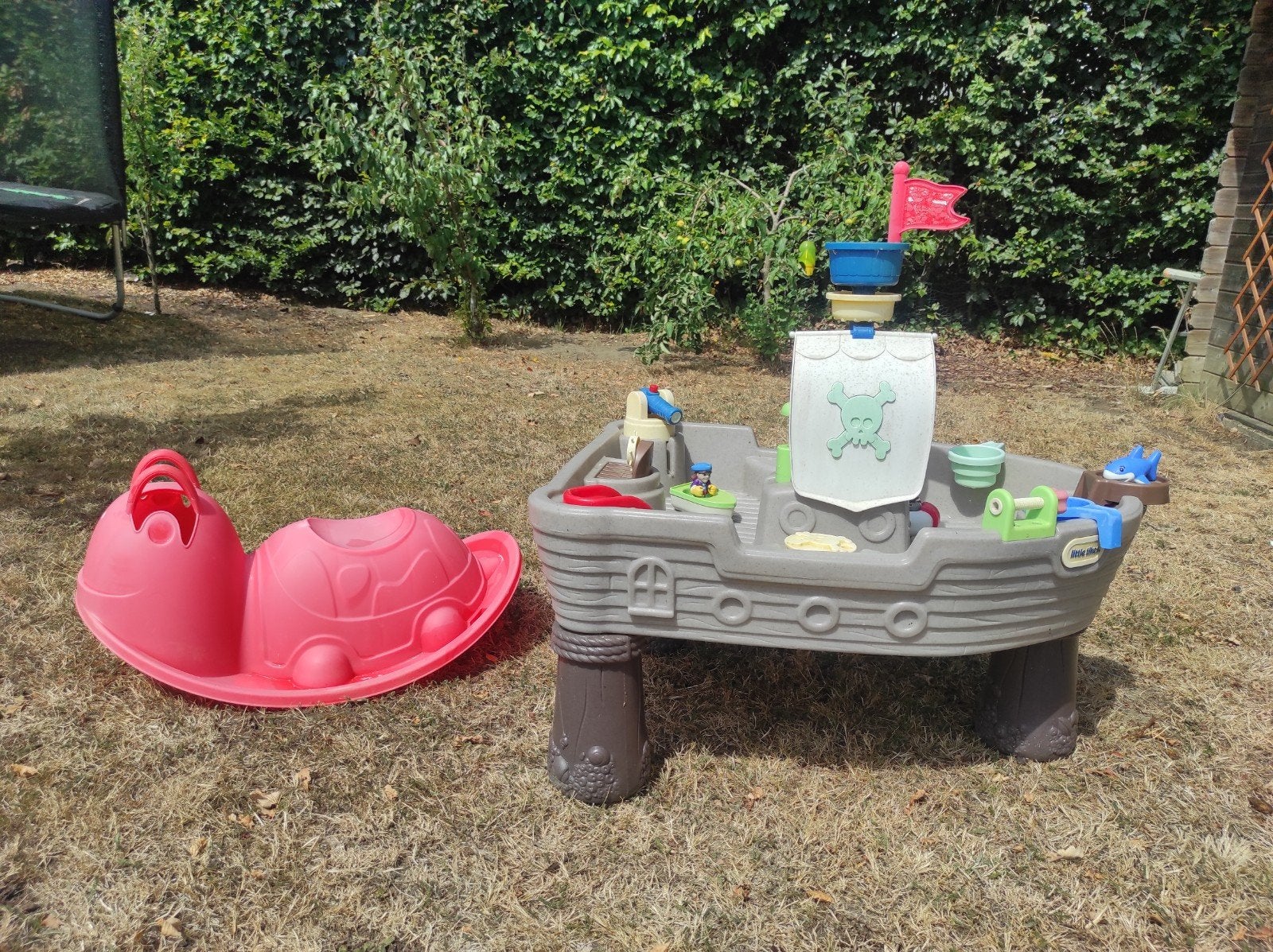 little tikes piratenspeelboot en schildpad, Ophalen
