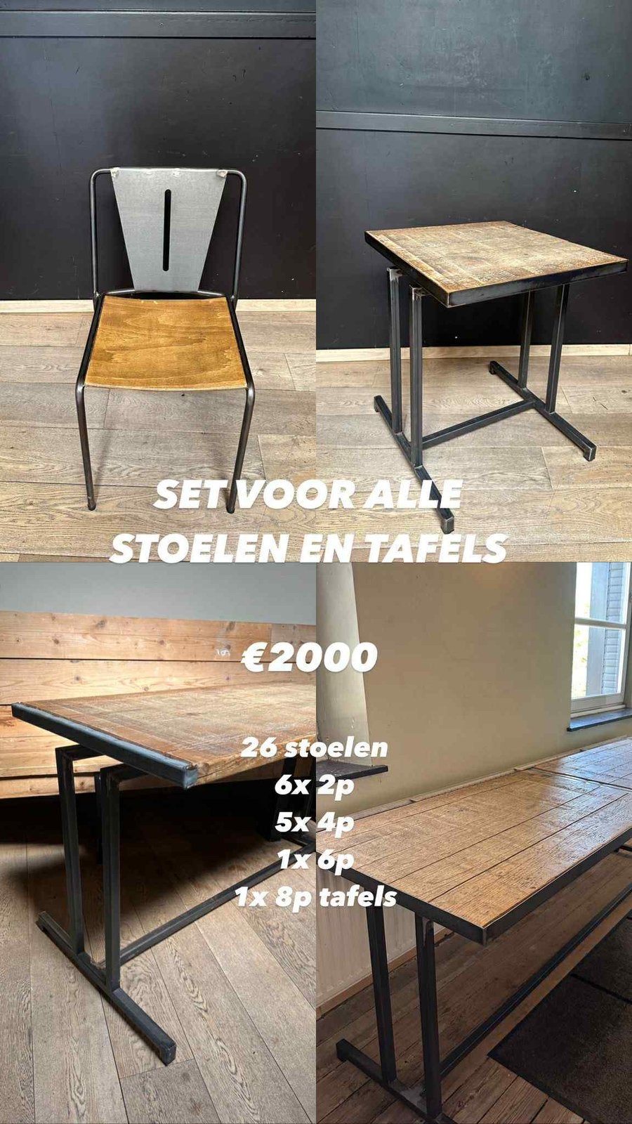 Horeca meubilair, Ophalen, Zo goed als nieuw