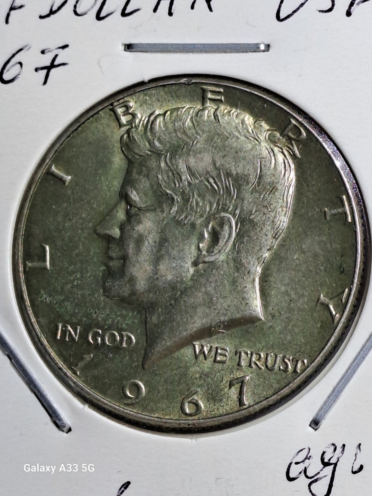 USA-Kennedy-half dollar 1967, Enlèvement ou Envoi, Série, Argent