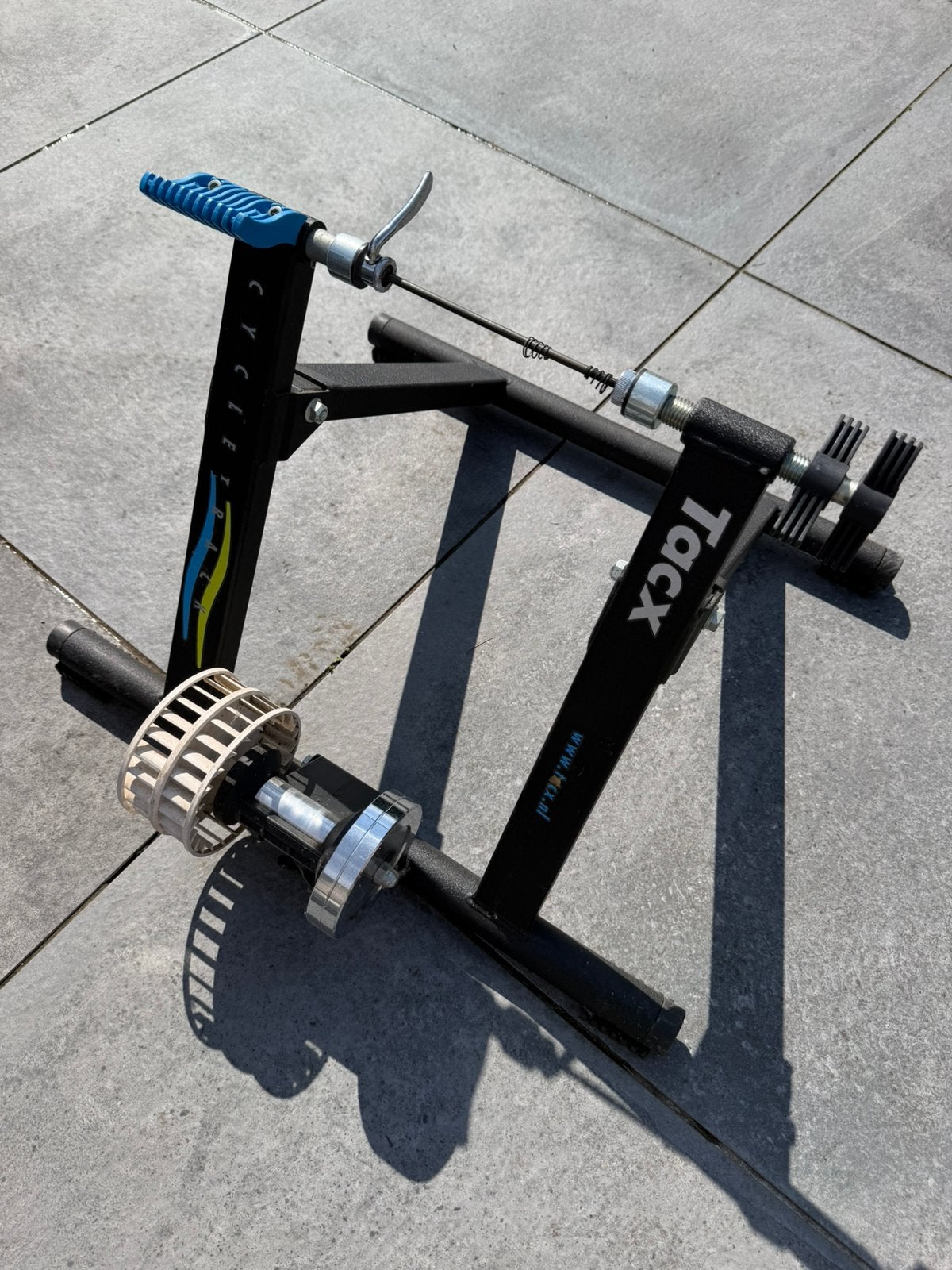 Fietstrainer Tacx Cycletrack met originele wielspanner, Fietsen en Brommers, Ophalen, Zo goed als nieuw