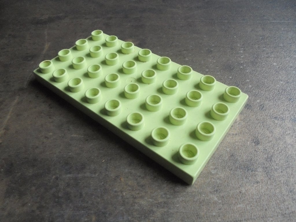 Lego Duplo Baseplate 4x8 (zie foto's) 2, Ophalen of Verzenden, Gebruikt, Losse stenen, Duplo