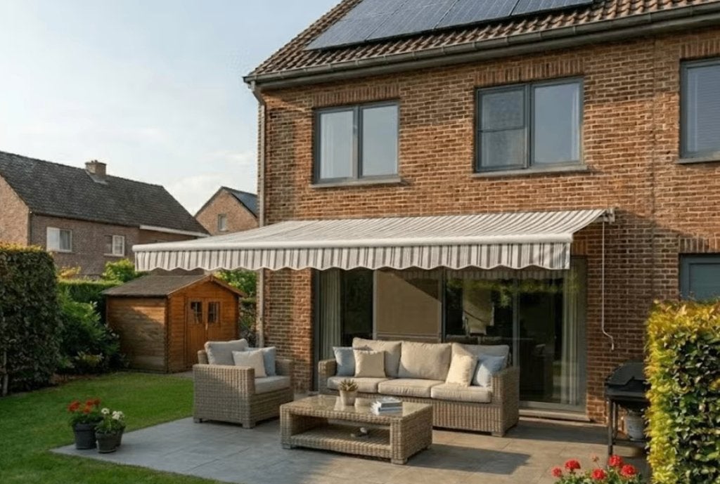 Zonneluifel COMPTON (3,95 x 3,00 m), Tuin en Terras, Zonneschermen, Ophalen