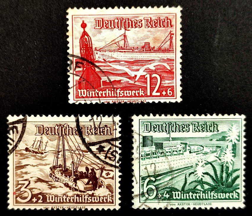 Deutsches Reich: Winterhilfswerk-Schiffe 1937, Postzegels en Munten, Postzegels | Europa | Duitsland, Gestempeld, Overige periodes