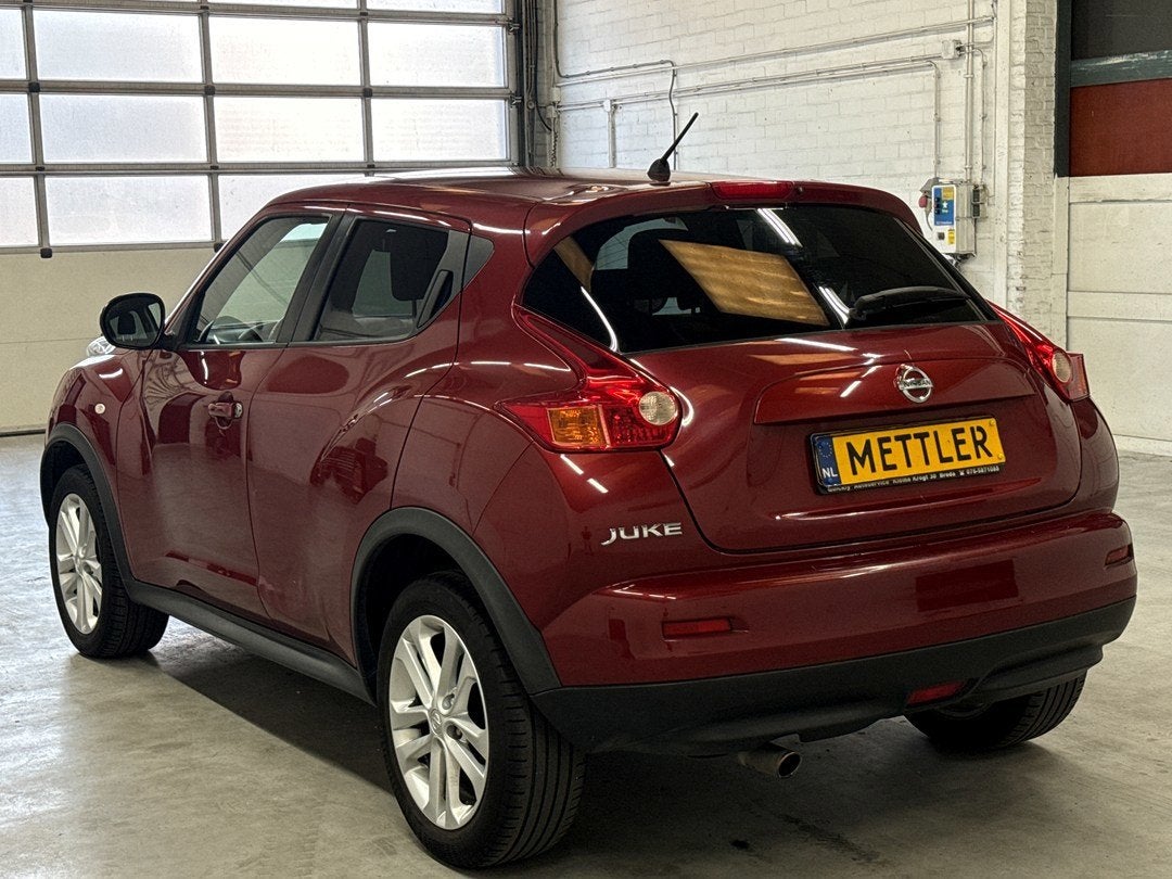 Nissan Juke 1.6 Acenta | Airco | Cruise control, Autos, Nissan, Rouge, Euro 5, Achat, 1250 kg