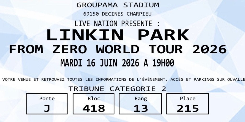 Linkin Park, Tickets en Kaartjes, Twee personen, Juni, Rock of Poprock