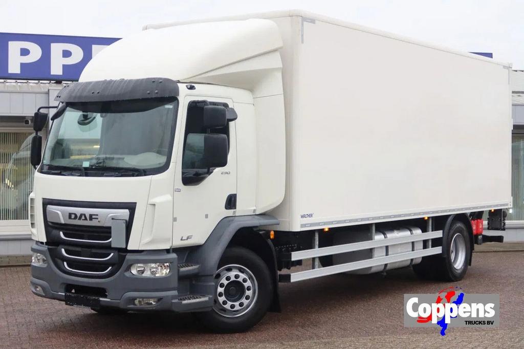 DAF LF 290 Bak+Klep Dhollandia 2500 KG, Auto's, Vrachtwagens, Automaat, Wit, Bedrijf, Diesel