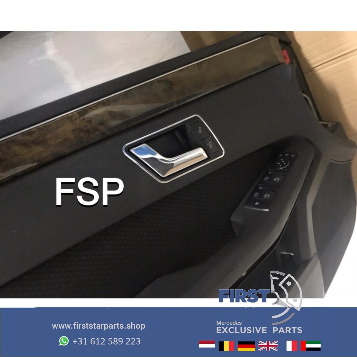 W212 DEURPANEEL SET Mercedes E KLASSE LRVA 4X DEURKAART LINK, Gebruikt, -, Ophalen of Verzenden, -