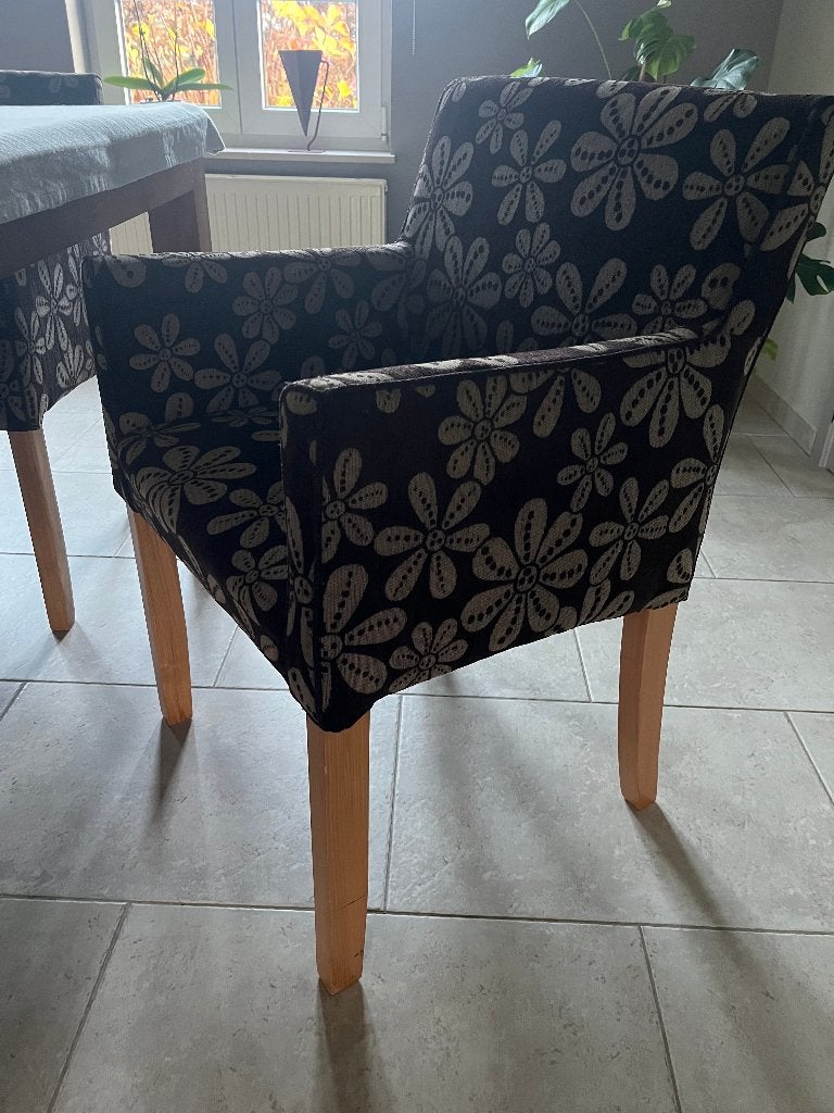 Set van 6 armstoelen, Huis en Inrichting, Stoelen, Ophalen, Gebruikt, Landelijk modern, Bruin