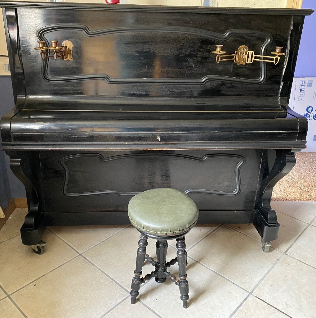 À vendre Piano avec cadre métallique cause décès, Musique & Instruments, Pianos, Brillant, Enlèvement, Utilisé, Piano
