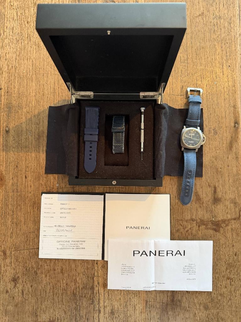 Panerai luminor marina 70 years limited edition 211 of 270, Montre-bracelet, Autres marques, Enlèvement ou Envoi, Comme neuf