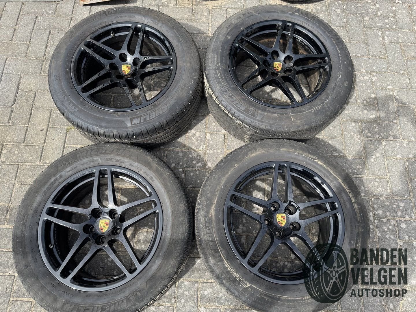 Porsche Macan T-m 2023 Breedset Zomerbanden Michelin, Pneus et Jantes, 255 mm, Véhicule de tourisme, Pneus été