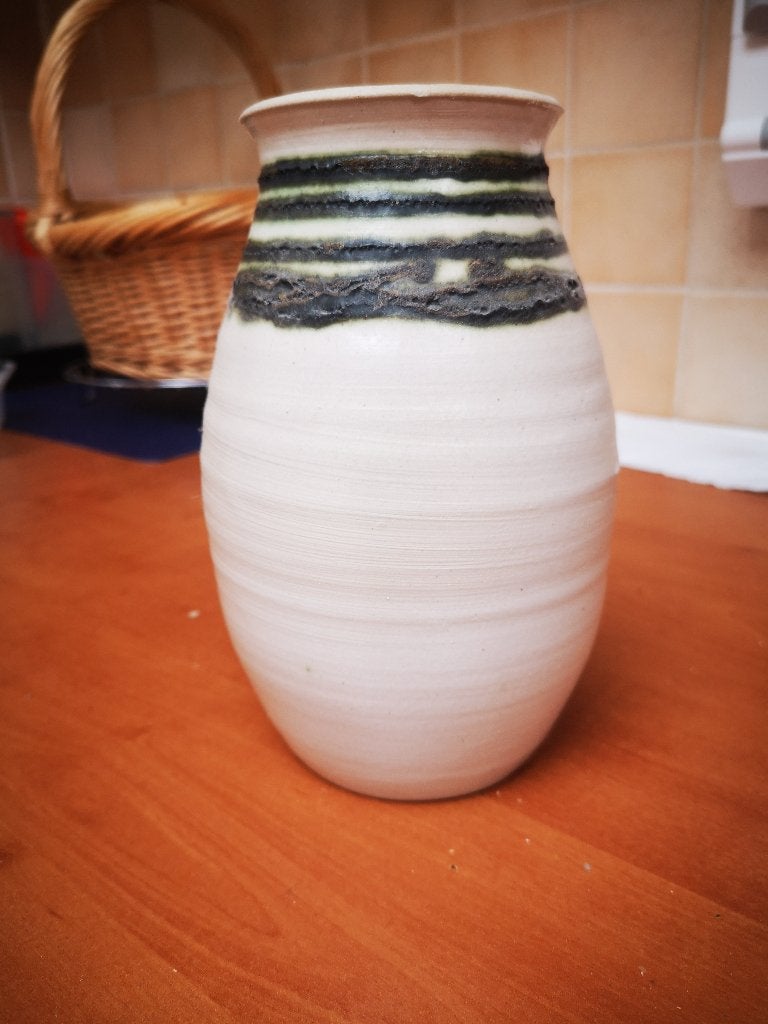 Keramische vaas 22 cm, Ophalen of Verzenden