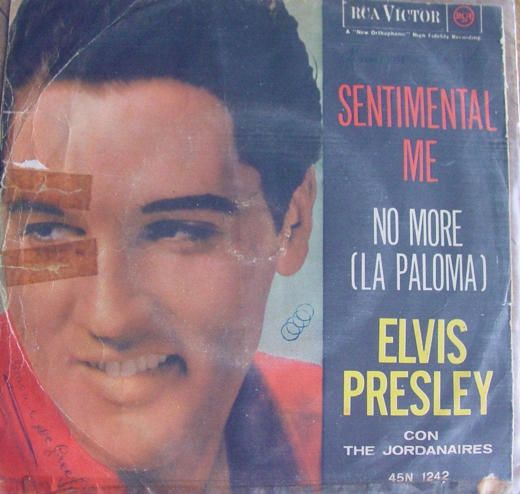 45T 7INCH VINYL SINGLE ELVIS PRESLEY, Cd's en Dvd's, Ophalen of Verzenden