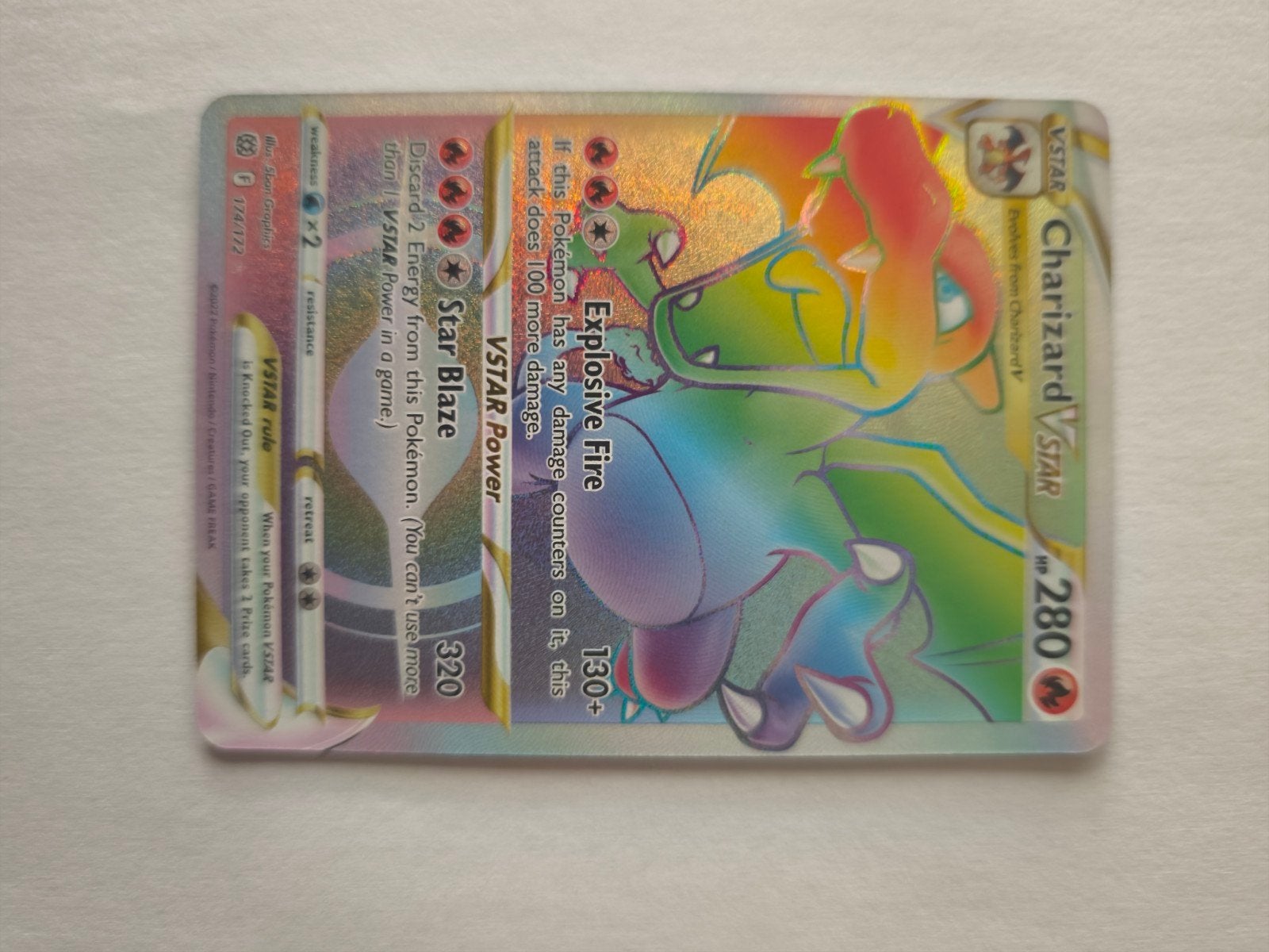Charizard Vstar, Envoi, Neuf, Cartes en vrac, Foil