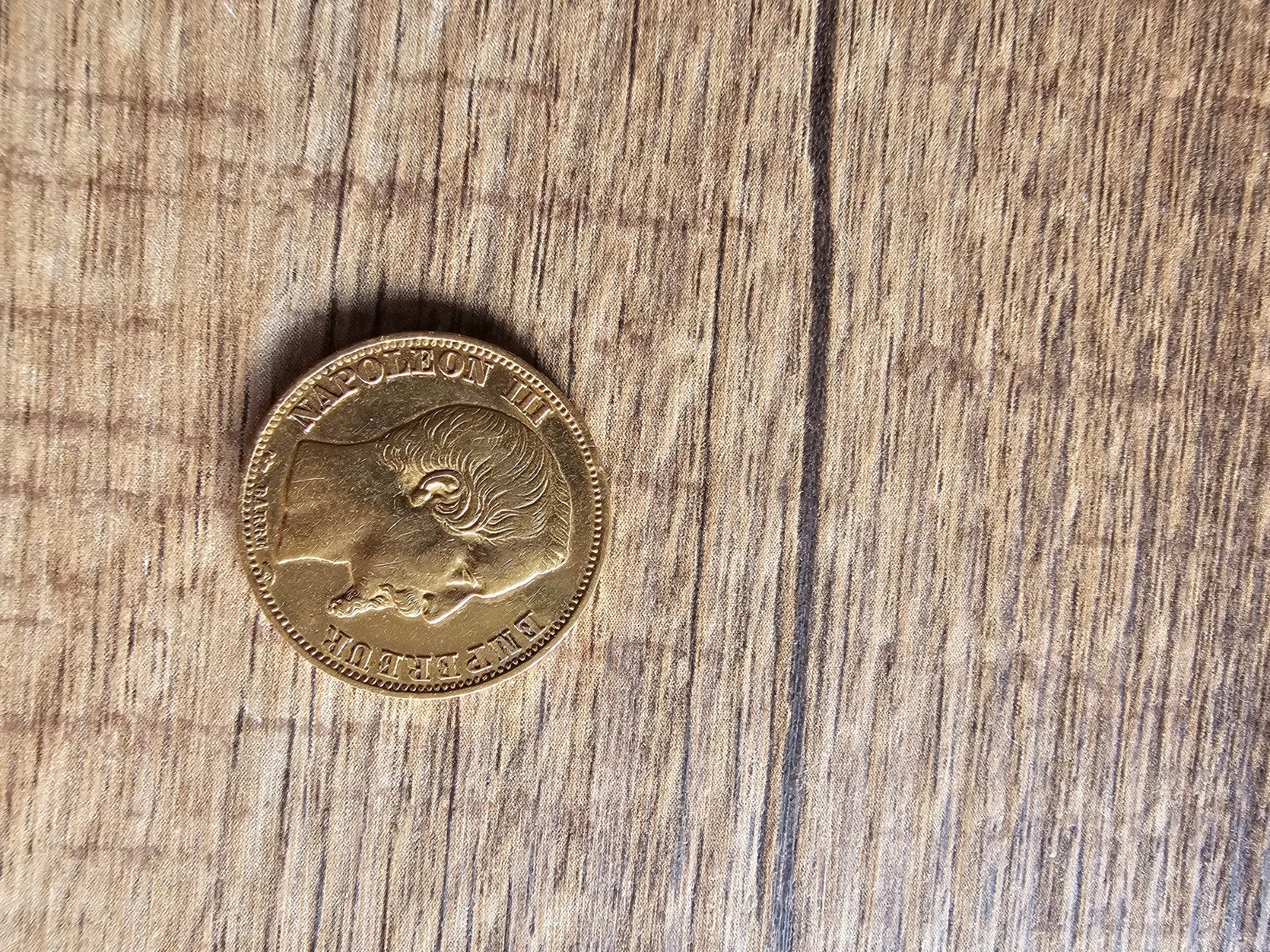 20 frank goud Napoleon III bloothoofds 1853-A, F.531/1, TTB+, Ophalen, Frankrijk, Goud
