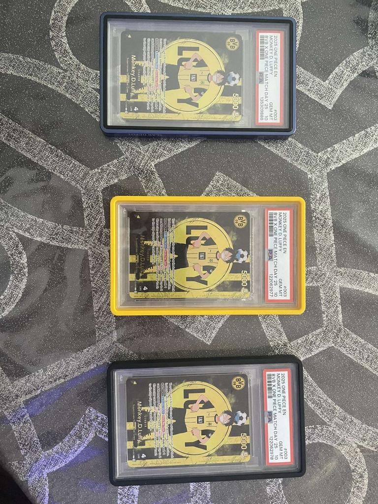 One piece carte luffy x bvb psa 10