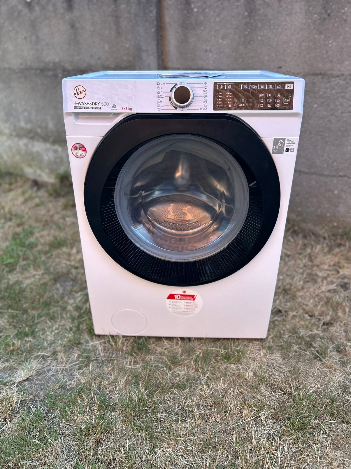 Wash & Dry 500 - Wasmachine 8+5 Kg Hoover, Elektronische apparatuur, Wasmachines, Ophalen, 8 tot 10 kg, Energieklasse A of zuiniger