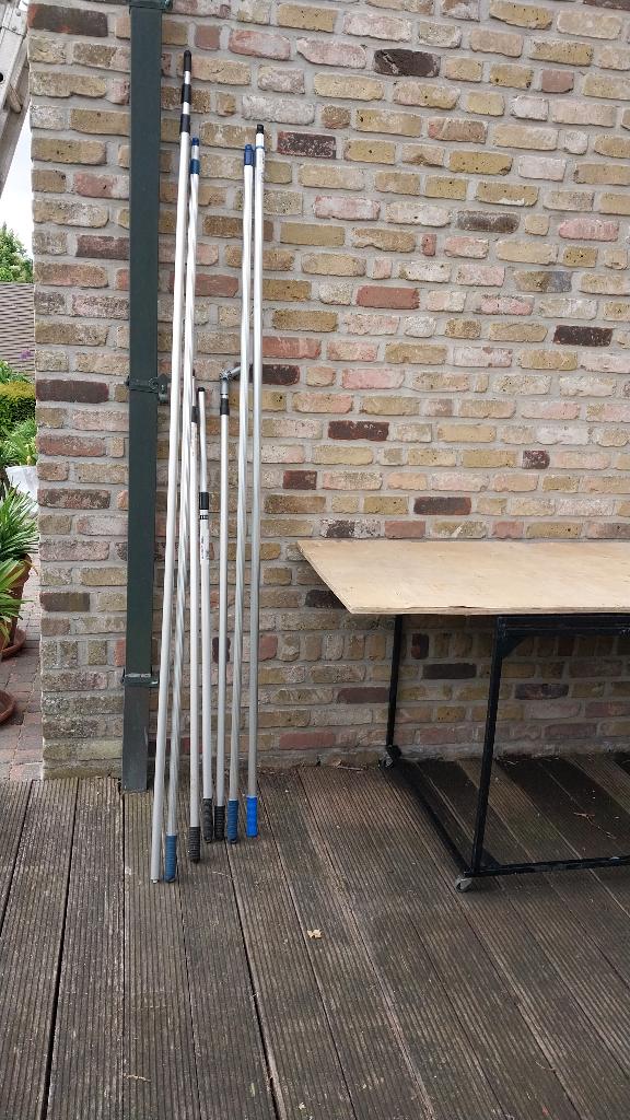 Aluminium uitschuifbare stelen, Ophalen, Nieuw, Rond, Aluminium