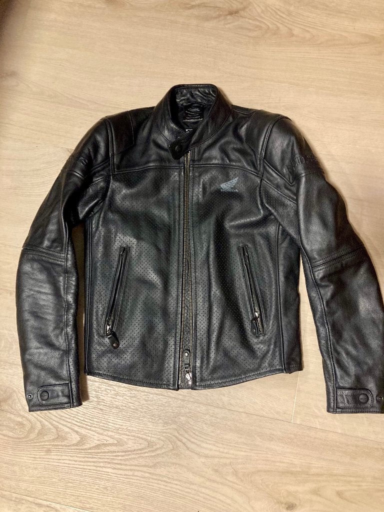 Veste moto cuir Alpinestars Honda Brera Airflow T44+dorsale, Motoren, Kleding | Motorkleding, Ophalen, Jas | leer, Alpinestars