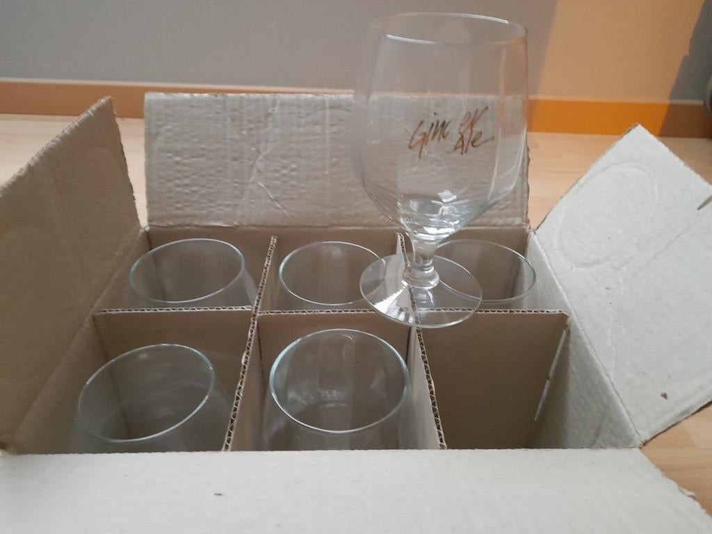 Verres à bière 6 pièces dans une boîte, Enlèvement