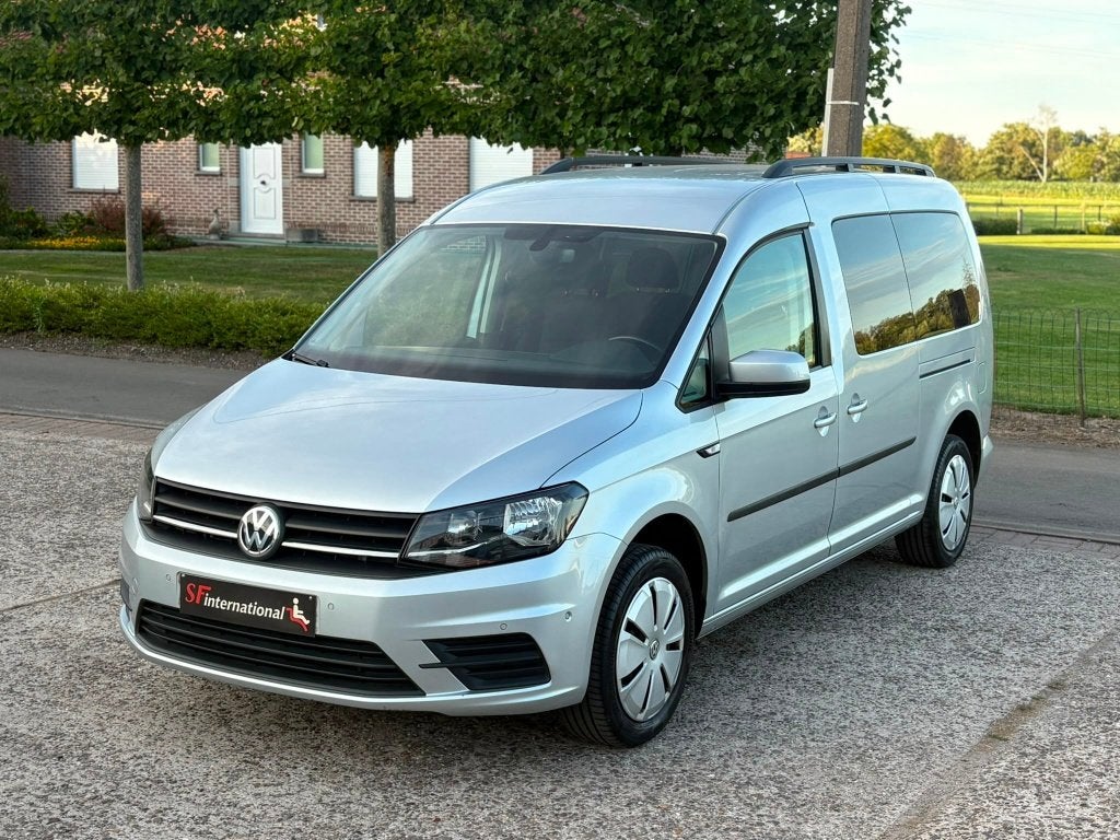 ️♿️Volkswagen Caddy 1.4TSI DSG Rolstoel Invalide TPMR, Auto's, Automaat, Monovolume, Bedrijf, Zilver of Grijs