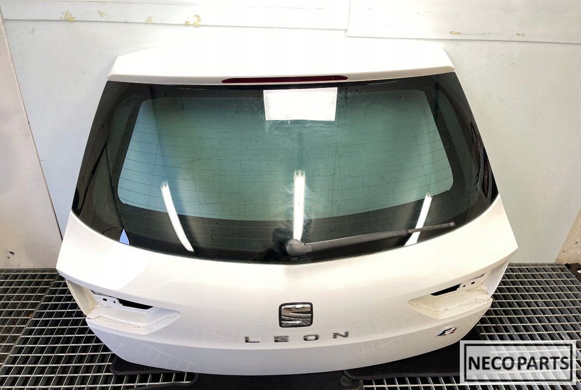 SEAT LEON III FR ACHTERKLEP LB9A WIT COMPLEET LEVERBAAR!!, -, Garde-boue, Utilisé, -