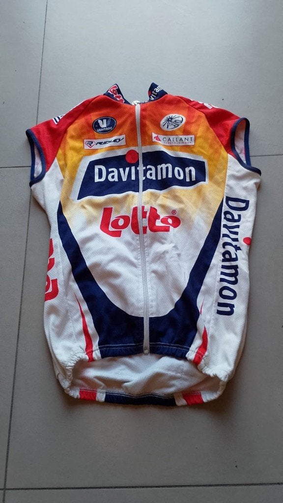 wielershirt body Lotto Davitamon maat M Preben Van Hecke, Ophalen of Verzenden, M