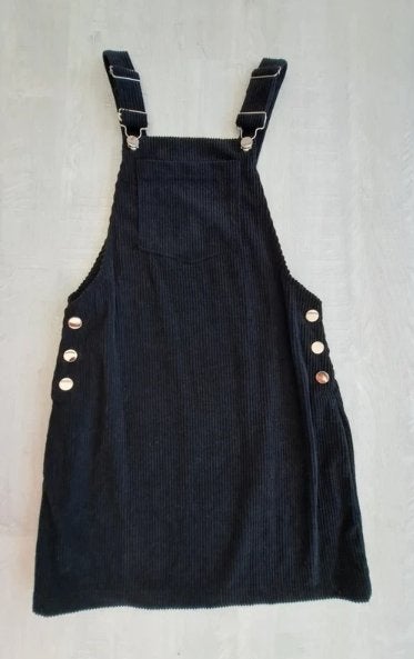 Zwarte jumpsuitjurk van Shein - maat 34 XS - fluweeleffect, Zwart, Ophalen of Verzenden, Zo goed als nieuw, SHEIN