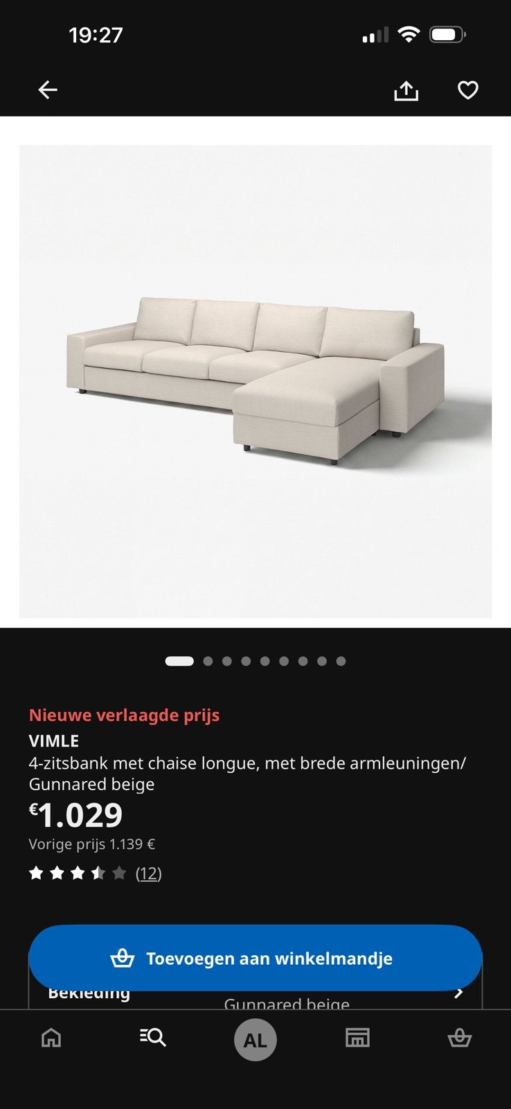 Ikea zetel Vimle, Maison & Meubles, Canapés | Sofas & Chaises Longues, Comme neuf, Enlèvement