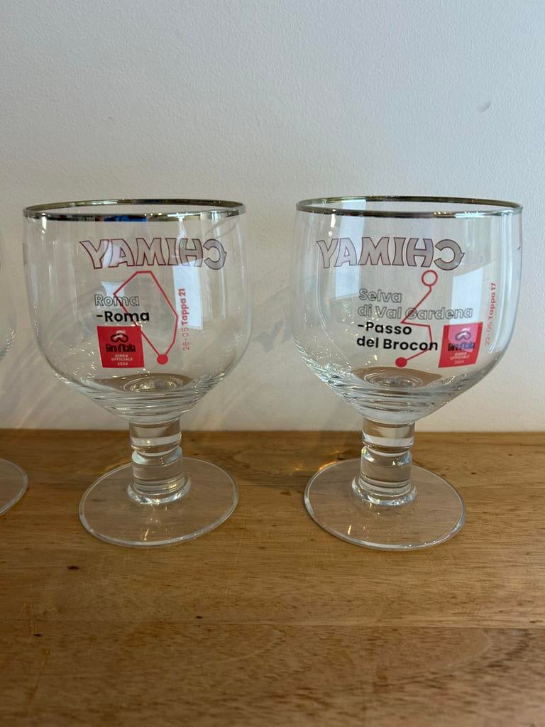 Verre Chimay neuf 33cl Giro D’Italia 2024 5modeles, Ophalen of Verzenden, Zo goed als nieuw