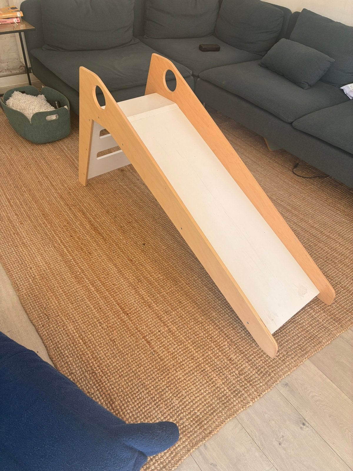 Houten glijbaan voor binnen, Kinderen en Baby's, Ophalen, Gebruikt