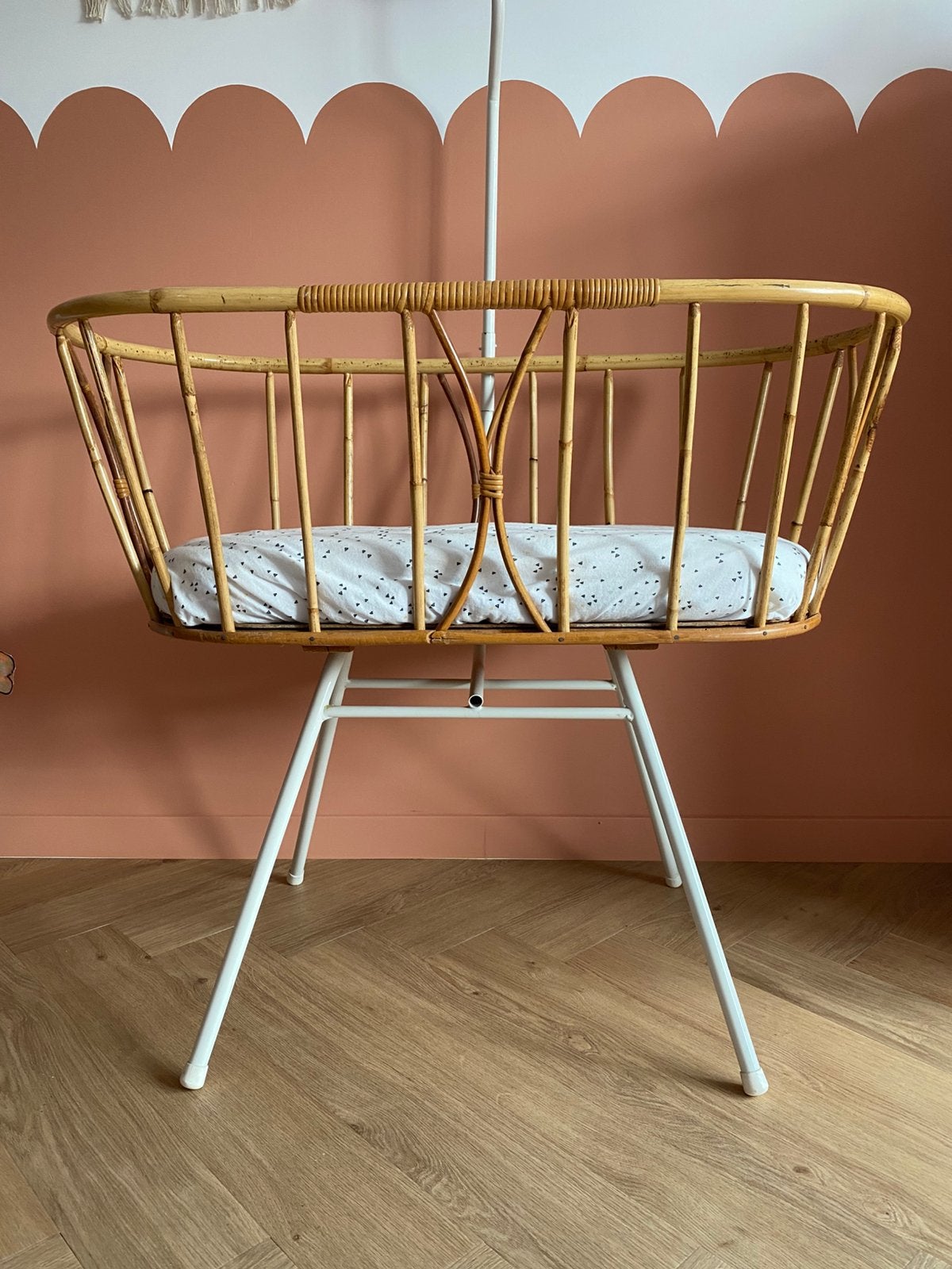Rotan wiegje, Enfants & Bébés, Berceaux & Lits, Enlèvement, Utilisé, Berceau